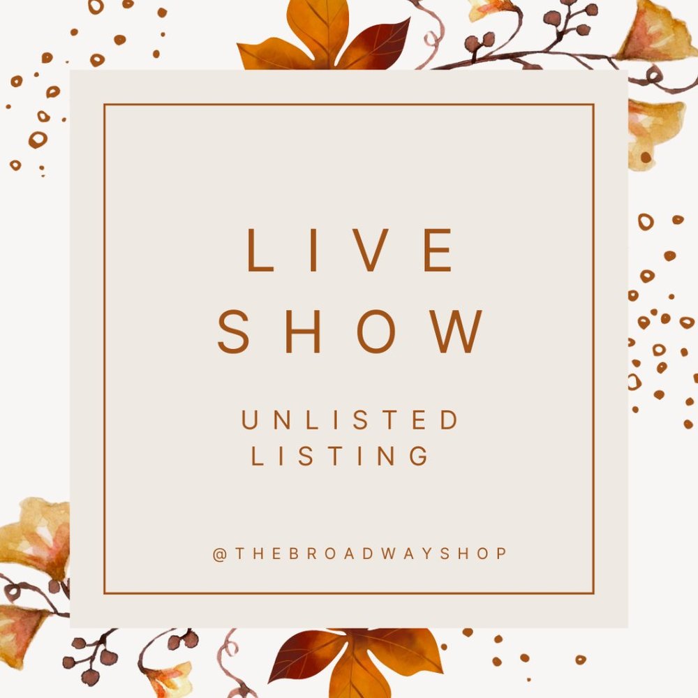 💜 LiVE SHOW Unlisted Listing